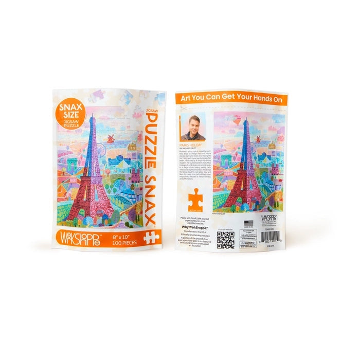 Vacances à Paris | Puzzle Snax de 100 pièces WerkShoppe