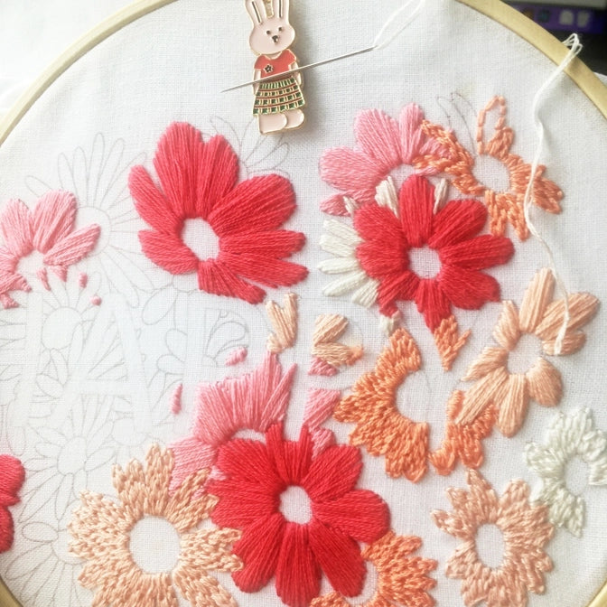 Kit de broderie florale - Happy Cinnamon