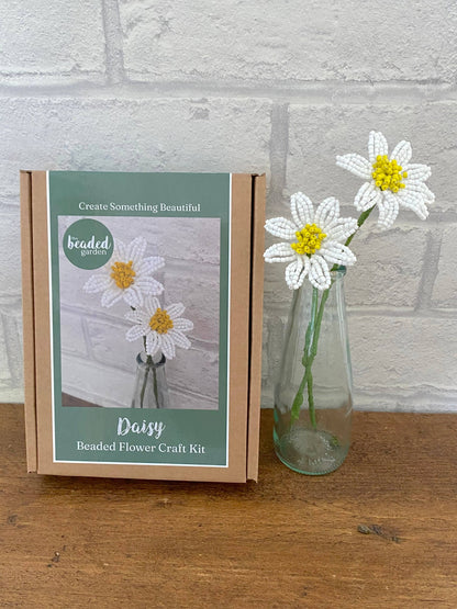 Daisy Flower Beaded Craft Kit. A creative gift idea.