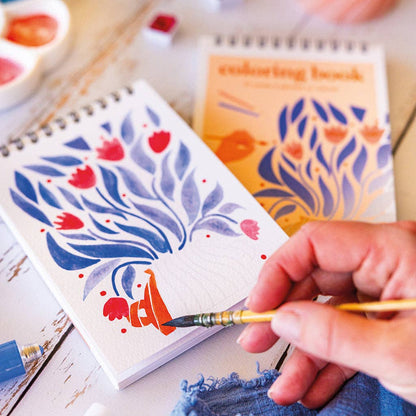 Carnet de coloriage A6 - Floral #2 Maison Joliette