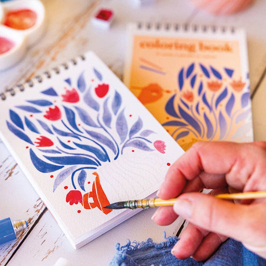 Carnet de coloriage A6 - Floral #2 Maison Joliette