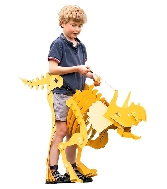 Jouet pour enfants, dinosaure de construction portable Triceratops Dinosuit