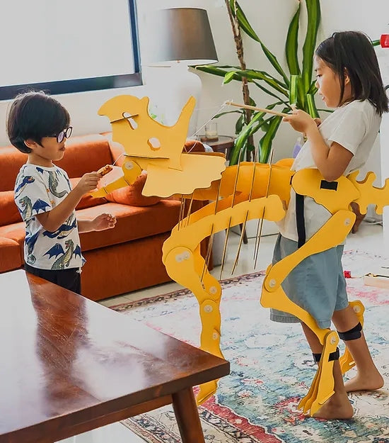 Jouet pour enfants, dinosaure de construction portable Triceratops Dinosuit