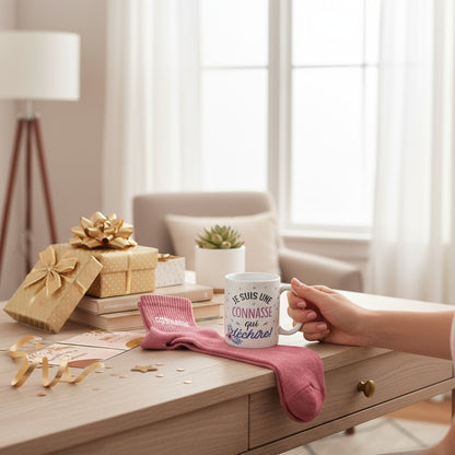 Coffret Mug Pailleté + Chaussettes Pailletées – Cadeau Fun (Plusieurs modèles) JOY!