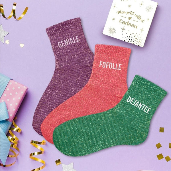 Chaussettes à paillettes JOY!