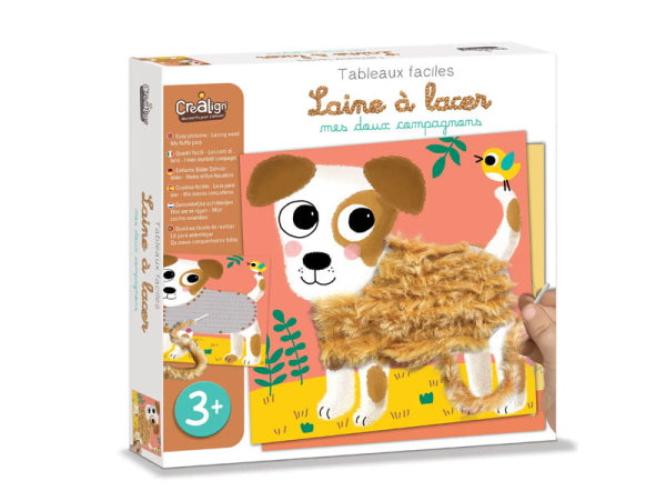 COFFRET CRÉATIF LAINE À LACER "MES DOUX COMPAGNONS" Crealign Créa lign