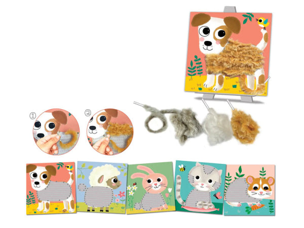 COFFRET CRÉATIF LAINE À LACER "MES DOUX COMPAGNONS" Crealign Créa lign