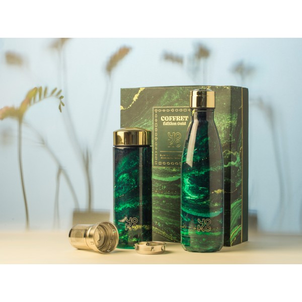 Coffret Cadeau Jupiter 1 bouteille 500 ml et 1 theiere 350ml