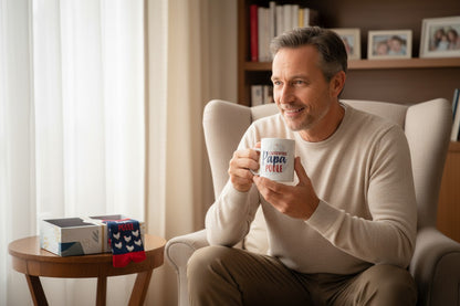 Coffret Cadeau Mug et Chaussettes Papa Poule – Idée Cadeau Papa JOY!