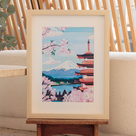 Coffret peinture au numéro – Mont Fuji | La Petite Épicerie