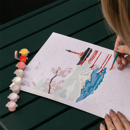 Coffret peinture au numéro – Mont Fuji | La Petite Épicerie