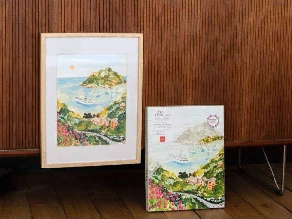 COFFRET PEINTURE AU NUMÉRO - PETIT PINCEAU - BALADE DANS LES CALANQUES PAR SABINA FENN LA PETITE EPICERIE