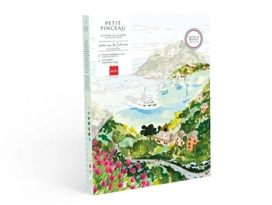 COFFRET PEINTURE AU NUMÉRO - PETIT PINCEAU - BALADE DANS LES CALANQUES PAR SABINA FENN LA PETITE EPICERIE