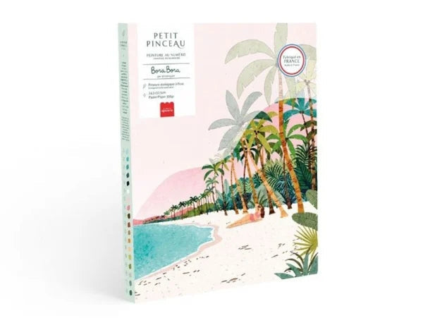 Coffret peinture au numéro - Bora Bora par Tania Garcia LA PETITE EPICERIE