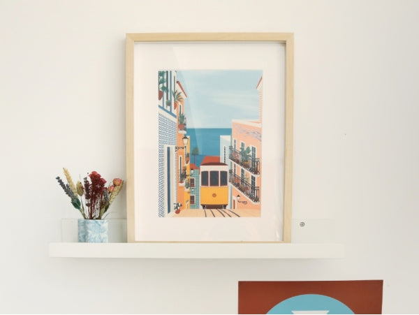 COFFRET PEINTURE AU NUMÉRO - PETIT PINCEAU - LISBON TRAM PAR VERO ILLUSTRATES LA PETITE EPICERIE