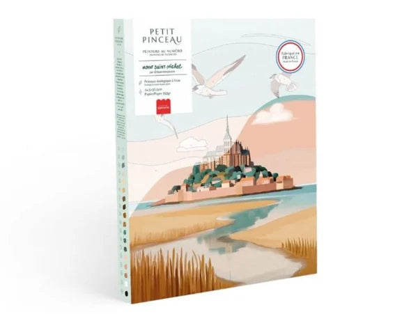 COFFRET PEINTURE AU NUMÉRO - PETIT PINCEAU - MONT SAINT-MICHEL PAR LA PETITE EPICERIE LA PETITE EPICERIE