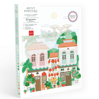Coffret peinture au numéro - Singapore par Hoglet & Co LA PETITE EPICERIE