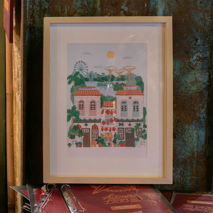 Coffret peinture au numéro - Singapore par Hoglet & Co LA PETITE EPICERIE
