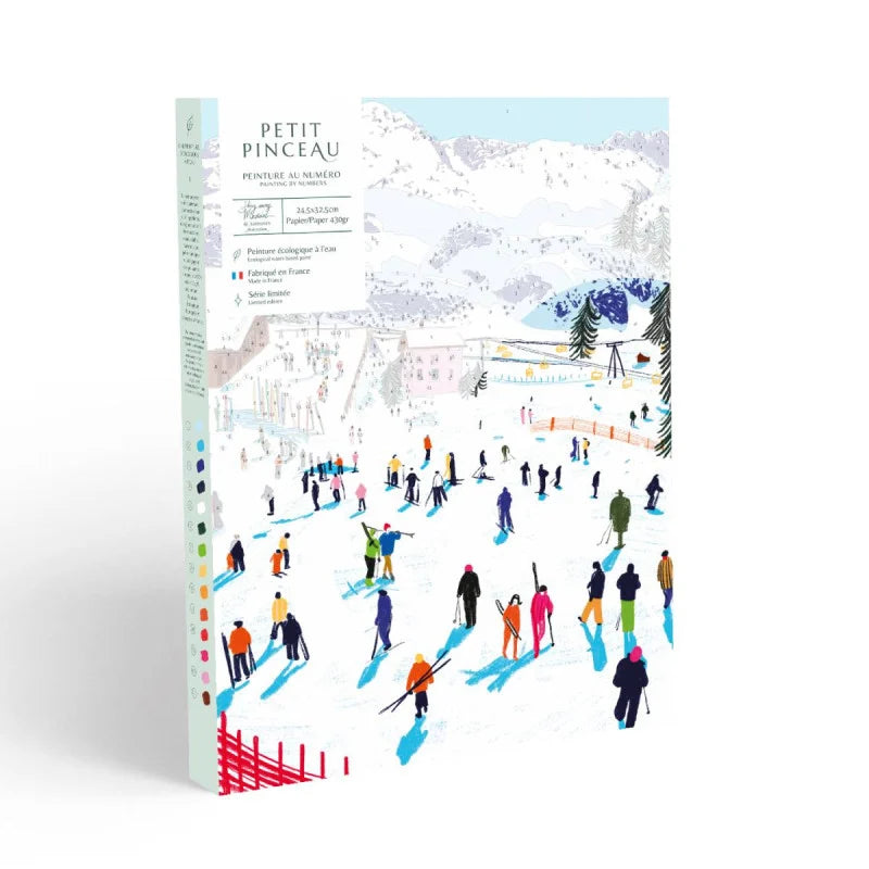 Paint by number set - Skiing Among Mountains by Katie Smith