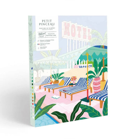 Paint by number set - The Motel Pool by Jessica Smith