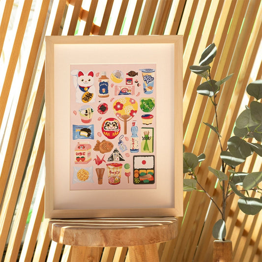 Coffret Peinture au Numéro - Week-end à Tokyo | Capsule Japon par Yuzu & Mikan