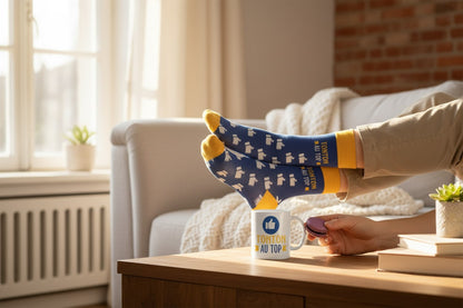 Coffret Cadeau Mug et Chaussettes – Tonton au Top | Idée Cadeau Tonton JOY!
