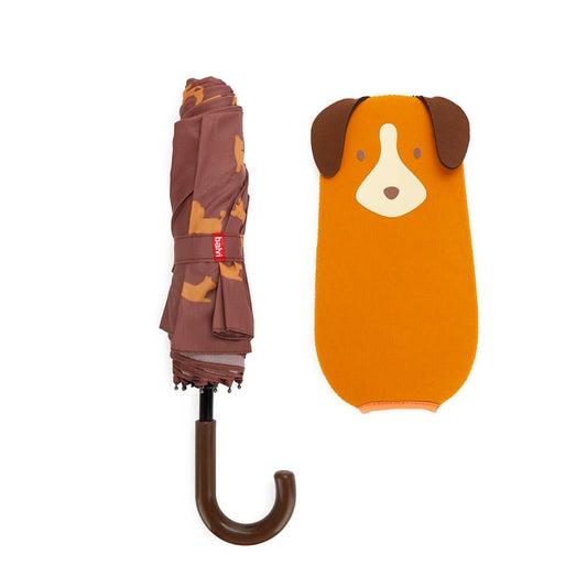 Parapluie, Puppymbrella, marron, avec housse, nylon Balvi