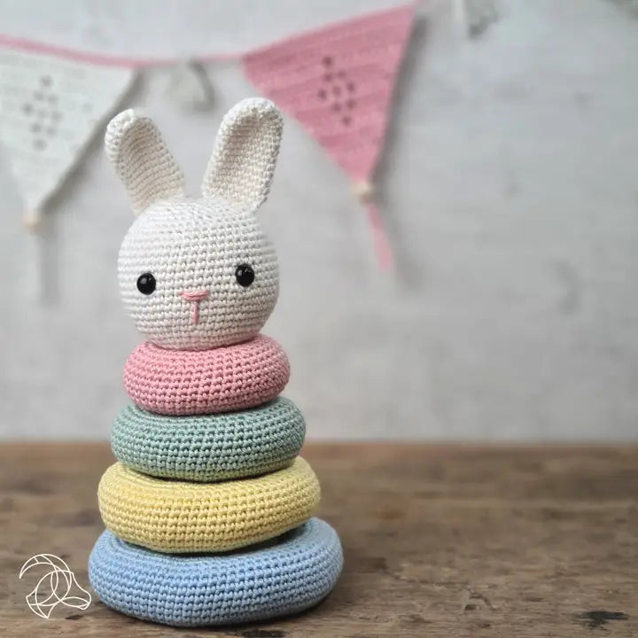 Kit Amigurumi crochet - Jeu lapin empilable HardyCraft