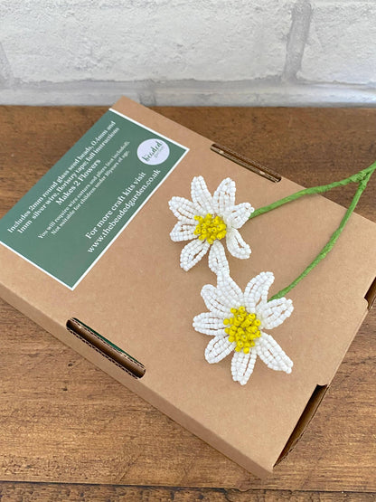 Daisy Flower Beaded Craft Kit. A creative gift idea.