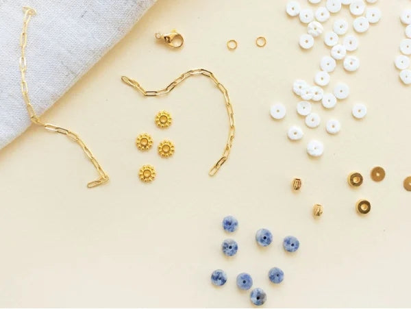 DIY BIJOUTERIE - MON COLLIER EN PERLES HEISHI ET JASPE LA PETITE EPICERIE