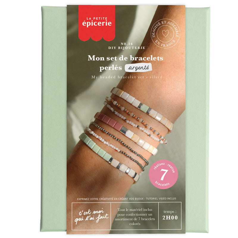 DIY Jewelry Kit - My Beaded Bracelet Set - Silver 