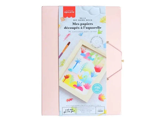 DIY HOME DECO - Papiers découpés à l'Aquarelle - Peinture LA PETITE EPICERIE