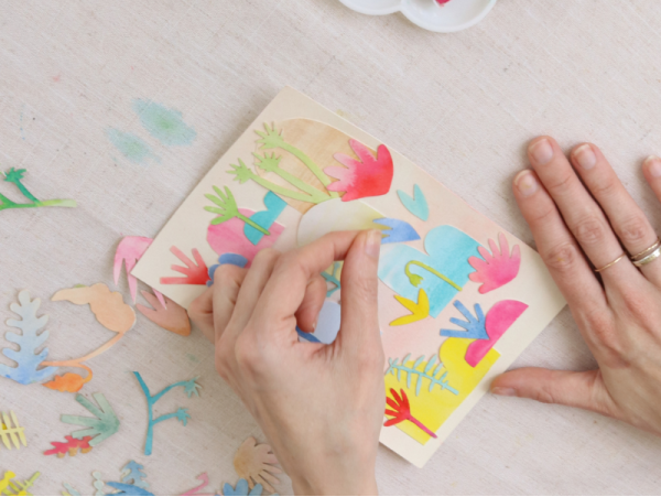 DIY HOME DECO - Papiers découpés à l'Aquarelle - Peinture LA PETITE EPICERIE