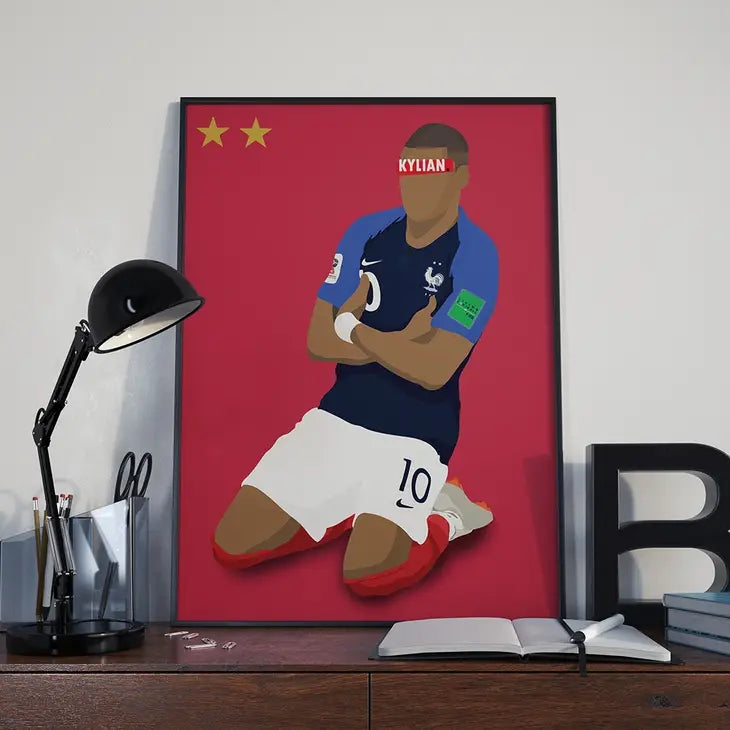 HUGOLOPPI Affiche KYLIAN MBAPPÉ - 30X40 CM Hugoloppi