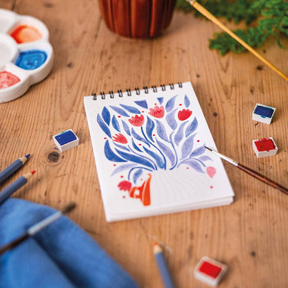 Carnet de coloriage A6 - Floral #2 Maison Joliette