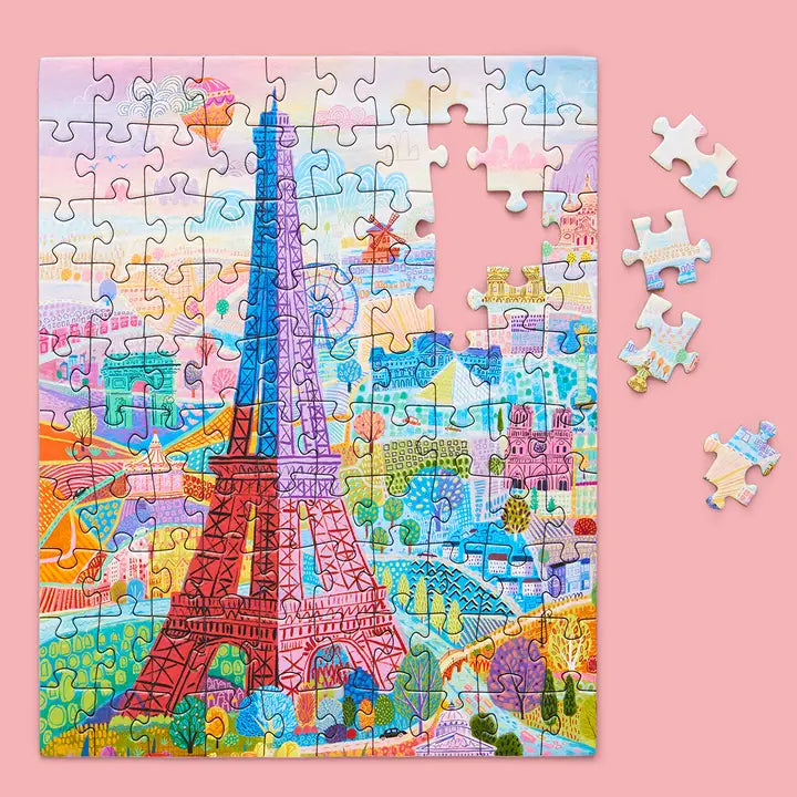 Vacances à Paris | Puzzle Snax de 100 pièces WerkShoppe