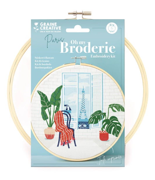 KIT BRODERIE PARTIELLE PARIS Graine Créative