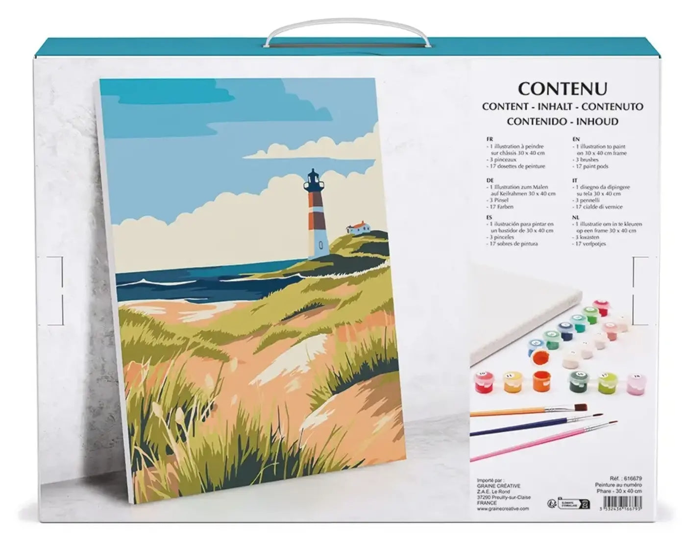 Peinture au numéro Graine Créative - Phare - 30 x 40 cm