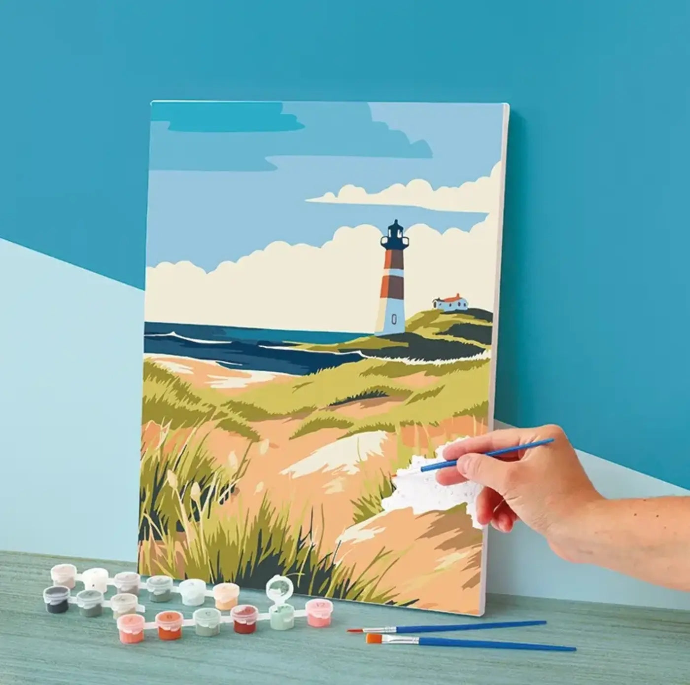 Peinture au numéro Graine Créative - Phare - 30 x 40 cm