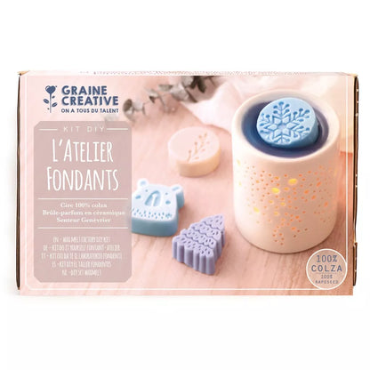 Kit bougie DIY Graine Créative - L'atelier fondants - Bougie Hiver GRAINE CREATIVE
