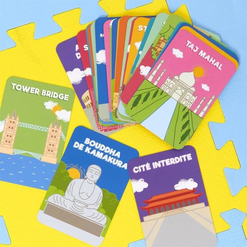 Cartes éducatives j apprends les monuments 2 jeux mômes