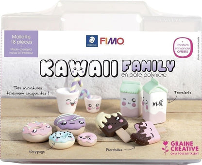 Coffret FIMO Kawaii Family – Graine Créative | Miniatures kawaii DIY GRAINE CREATIVE