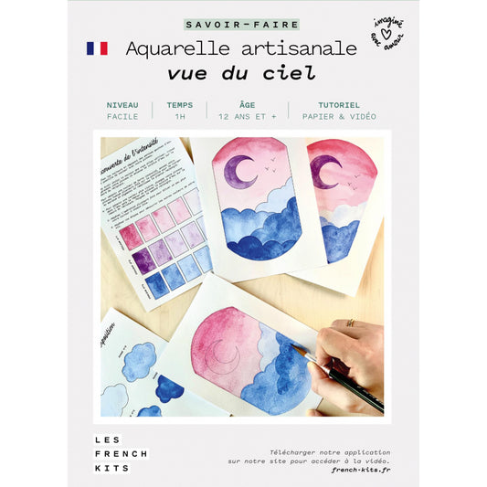 ARTISANAL WATERCOLOR KIT “VIEW FROM THE SKY” French Kits 