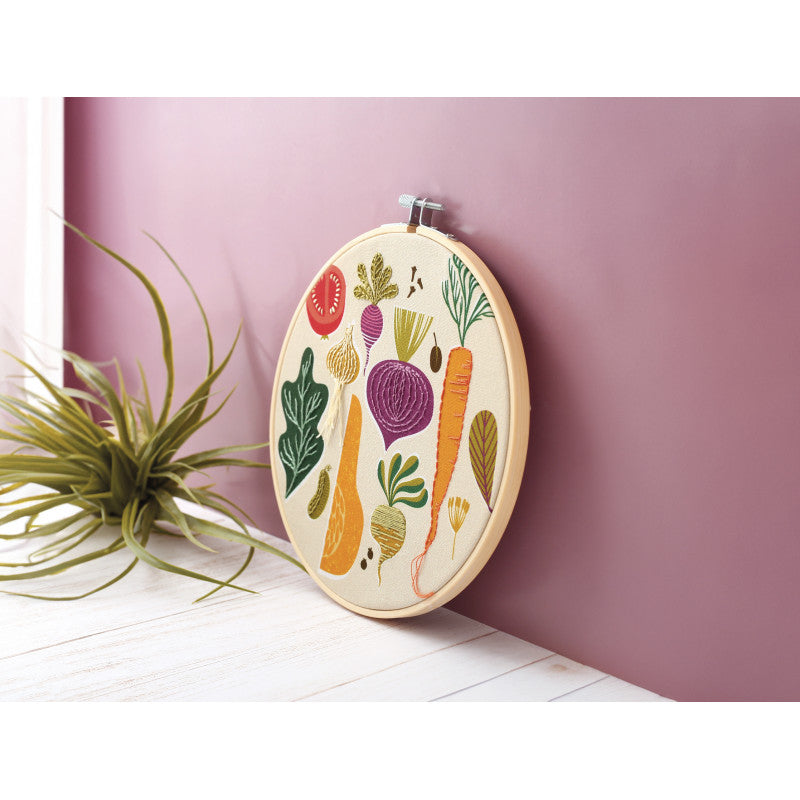 PARTIAL EMBROIDERY KIT VEGETABLE GARDEN