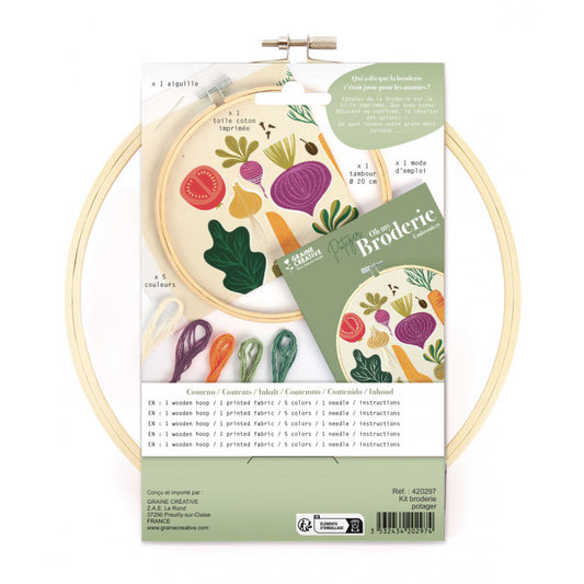 KIT BRODERIE PARTIELLE POTAGER