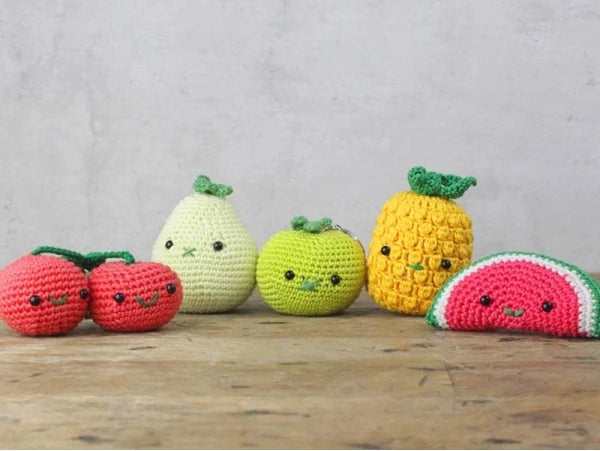 Kit crochet Amigurumi Porte clé Pastèque Hardicraft