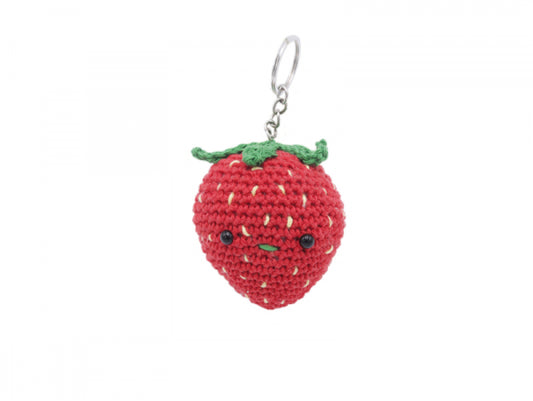 Kit crochet Amigurumi Porte clé Fraise