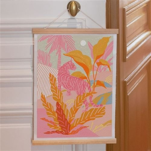 Strass roses et orangés du kit Pink Jungle.