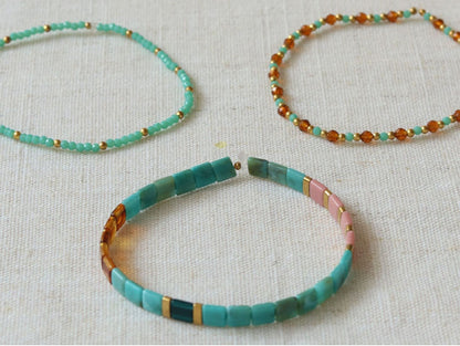 Kit DIY Bijouterie - Mon set de bracelets perlés - Doré LA PETITE EPICERIE