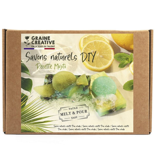 CREATIVE SEED MOJITO SOAP KIT WITH MINT LEAF 